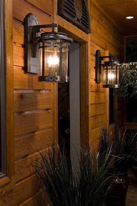 20"H Santa Barbara Vivex 3-Light Outdoor Wall Mount Sienna | Rustic ...