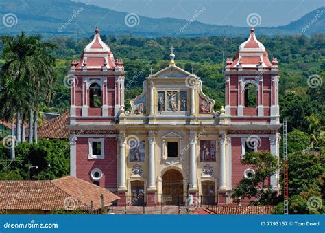 Leon city cathedral stock image. Image of religious, greenery - 7793157