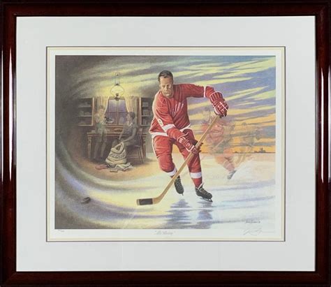 Sold at Auction: James Morey Hockey, James Lumbers' "Mr. Hockey" Limited Edition Print