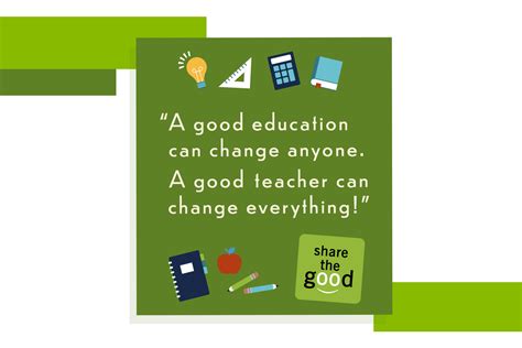 Share the Good and Thank a Teacher! - Doing More Today