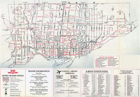 Large detailed map of Toronto city – 1972 | Vidiani.com | Maps of all ...