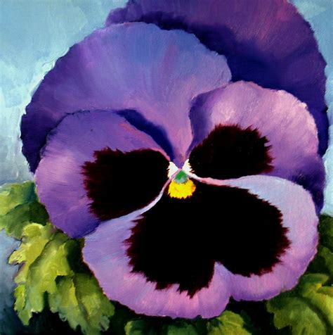 Lavender Pansy http://nelseverydaypainting.blogspot.co.uk/2010/05/lavender-pansy.html | Flower ...