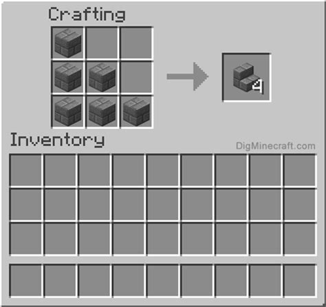 How to make Stone Brick Stairs in Minecraft