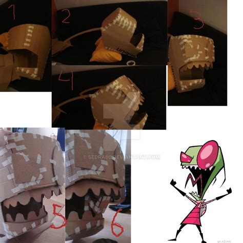 Invader zim head part 1 | Invader zim, Cool halloween costumes, Cosplay diy