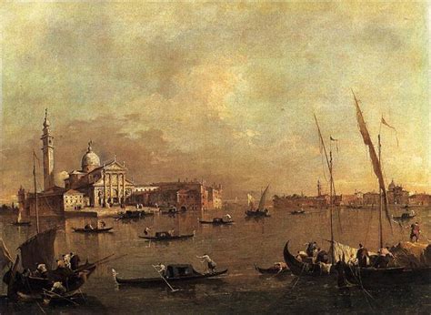 Venice: San Giorgio Maggiore, c.1775 - Francesco Guardi - WikiArt.org