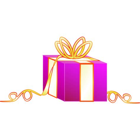 Red gift box vector graphics | Free SVG