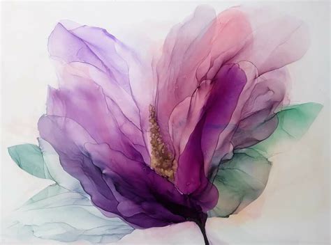 Pin by Birgit Herzchen on Aquarell in 2023 | Alcohol ink crafts ...