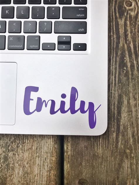 Laptop Name Decal Name Sticker Custom Name Decal Laptop | Etsy