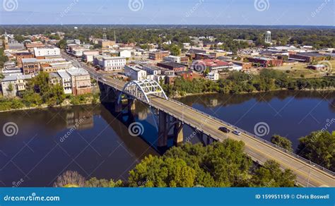 River Bridge into Historic Selma Alabama in Dallas County Stock Image ...