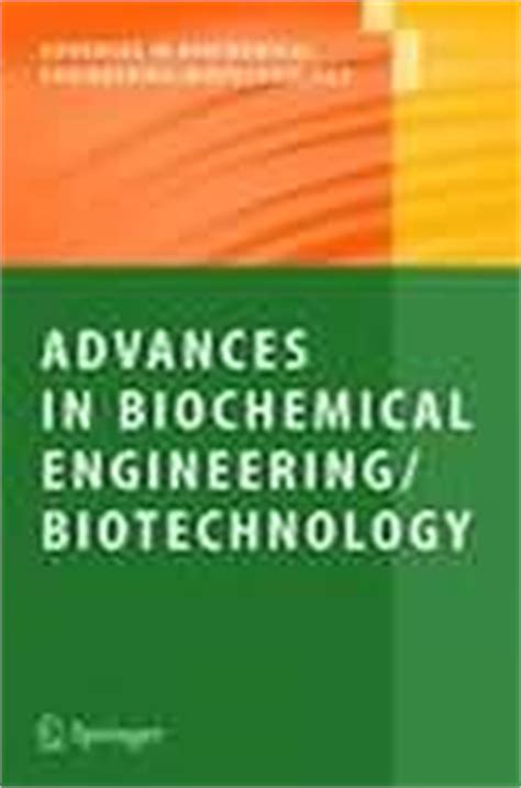 Advances in Biochemical Engineering, Biotechnology | EVISA's Journals Database