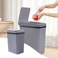 Bathroom Trash Can with Lid - ELPHECO Automatic Garbage Can, 2 Gallon Slim Smart Trash Can ...