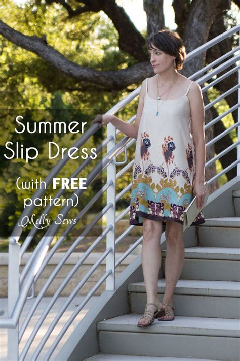 Slip Dress Tutorial and FREE Pattern - Melly Sews | Slip dress pattern, Dress patterns free ...