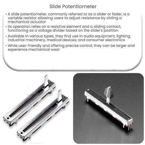 Slide Potentiometer | How it works, Application & Advantages