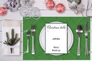 Christmas table Mockup. PSD | Print Templates ~ Creative Market