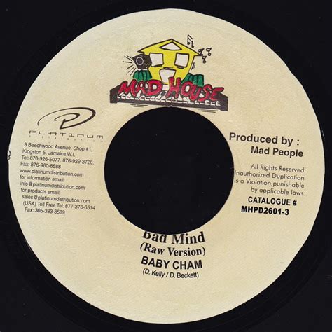 Baby Cham – Bad Mind – Vinyl (7", 45 RPM), 2002 [r2149702] | Discogs