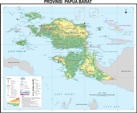 TAKJUB INDONESIA: PETA PROPINSI PAPUA BARAT