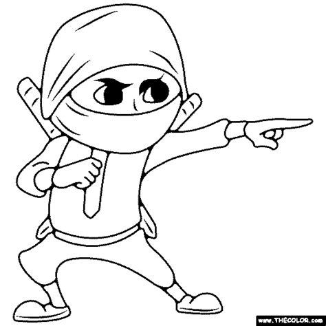 Spy Ninja Hacker Coloring Page Coloring Pages