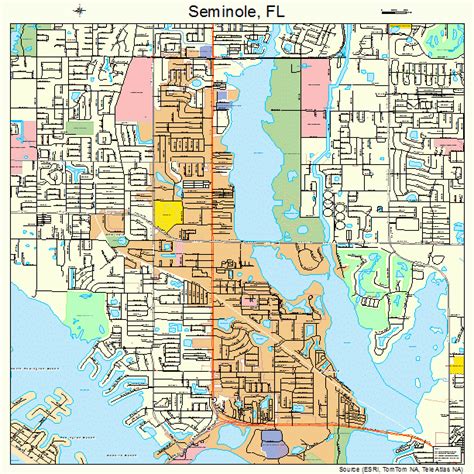 Seminole Florida Street Map 1264975