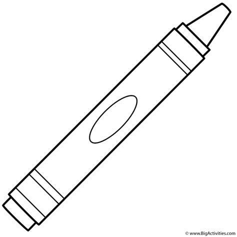 Printable Crayon Coloring Pages