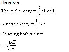 what is the relation between thermal velocities with electrons please explain - Physics ...