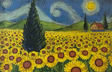 Vincent Van Gogh Sunflower Field