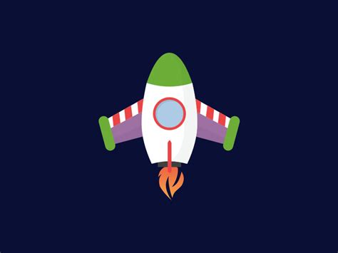 082: Buzz Rocketship by Maggi Voong on Dribbble