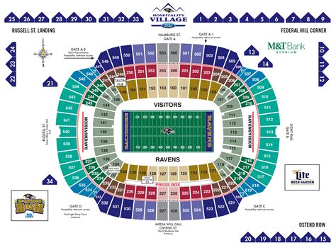 M&T Bank Stadium Diagrams | Baltimore Ravens – baltimoreravens.com