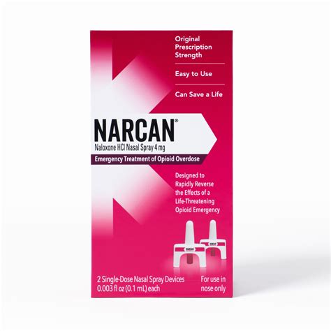 NARCAN Nasal Spray Emergency Opioid Overdose Treatment, 2 CT