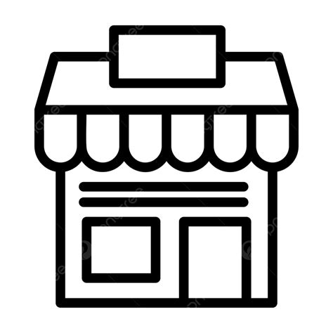 Store Line Icon Vector, Store Icon, Building, Ecommerce PNG and Vector ...