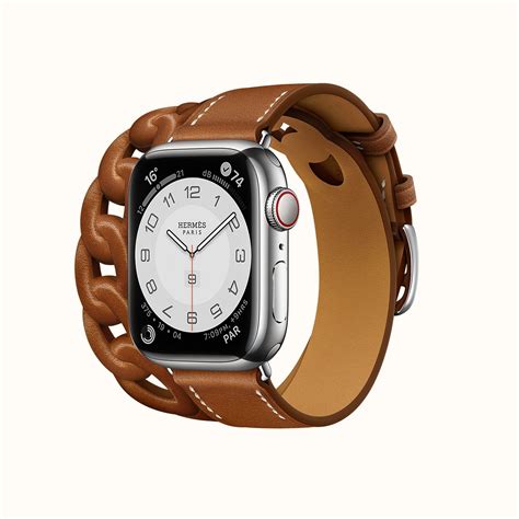 Hermès Apple Watch Series 7 with 41 mm Double Tour Gourmette band - The Lux Group