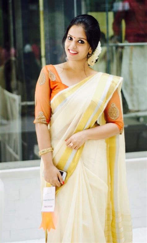 Kerala saree Traditional silver and gold kasavu saree | Kerala saree, Kerala saree blouse ...