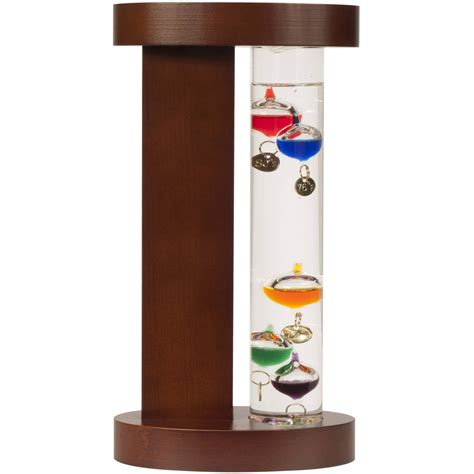 Galileo Thermometer with Wood Stand - Walmart.com