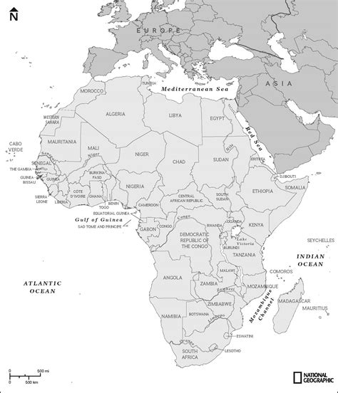 Africa Map Blank Pdf