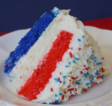 Red, White and Blue Cake Recipe