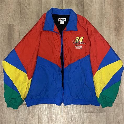 Vintage Jeff Gordon NASCAR Jacket Fits like a... - Depop