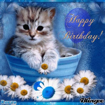 Happy Birthday Kitten Picture #123485776 | Blingee.com