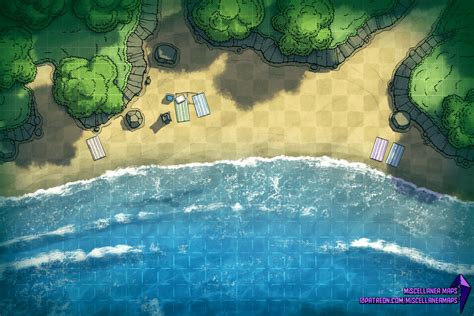 Beach Episode (30x20) : battlemaps