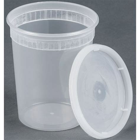 25 sets 32oz plastic soup/Food container with lids - Walmart.com - Walmart.com