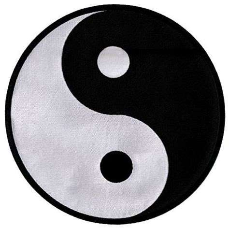 GetUSCart- Large Yin Yang Embroidered Patch Iron-On Chinese Taoism Symbol