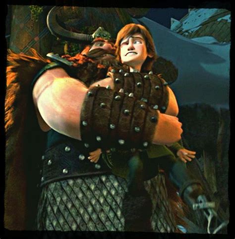 Stoick and Hiccup. This is so cute, even if poor Hiccup can't breathe :P | How train your dragon ...