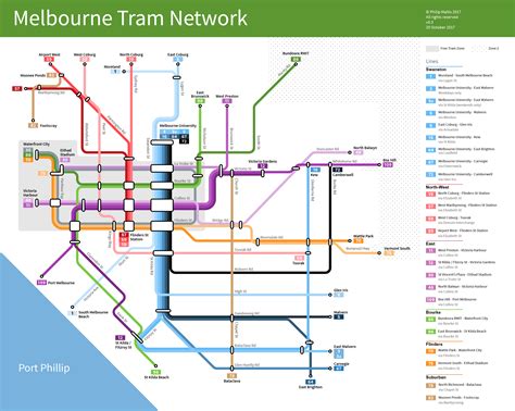 A new map of Melbourne's tram network - feedback welcome! : r/melbourne