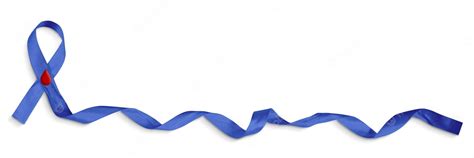 Premium Photo | Blue ribbon diabetes awareness concept with clipping path