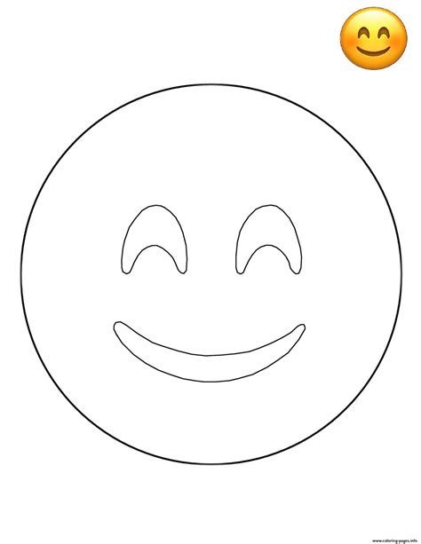 Emoji Smiley Face Free Sheets Coloring page Printable