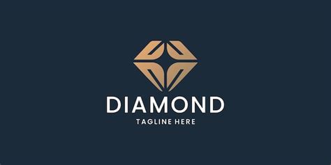 Premium Vector | Symbol of diamond gem logo template with light concept ...