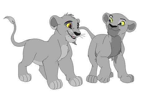 Simba and Nala as cubs base by LinaEnell on DeviantArt