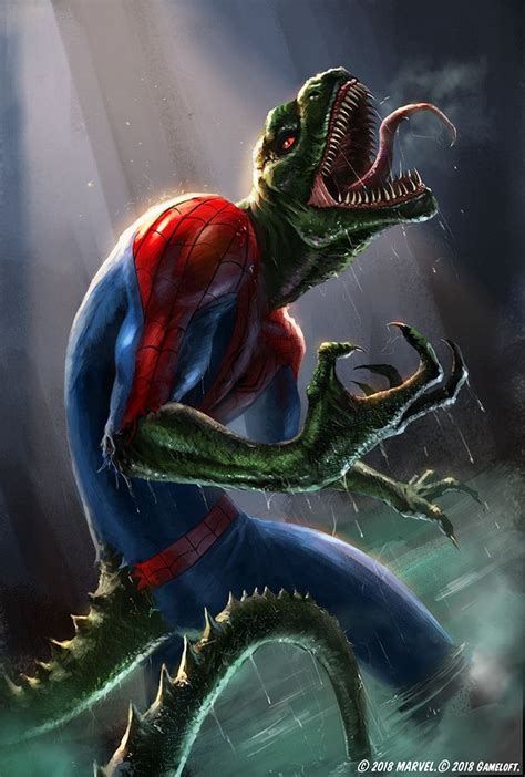 spider lizard marvel | Spider man unlimited, Spiderman art, Spiderman