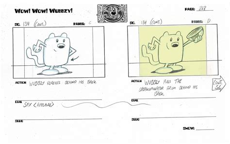 Wow! Wow! Wubbzy! Walden Original Production storyboard NICKELODEON 20 ...