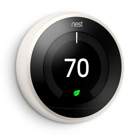 Google Nest Learning Thermostat (3rd Generation, White) T3017US