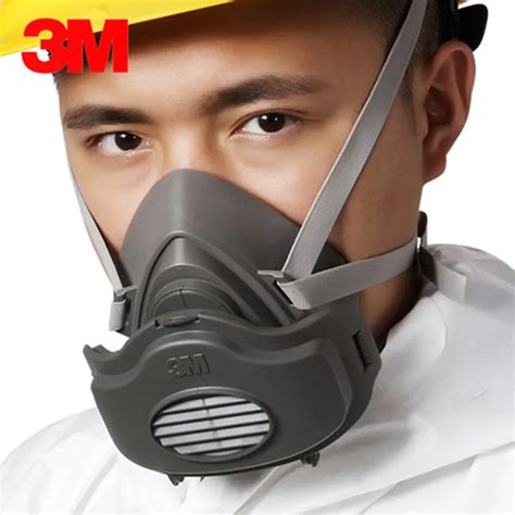 3M 3200+100pcs Filters Half Face Dust Gas Mask Respirator Safety ...