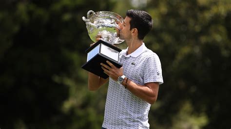 Photos: Novak Djokovic, Sofia Kenin pose with 2020 Australian Open ...